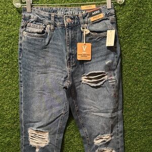 Aeropostale Ripped Indigo Jeans